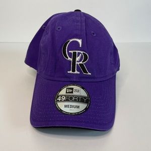 NEW Colorado Rockies Hat Purple New Era Medium MLB Baseball Curved Brim Mens